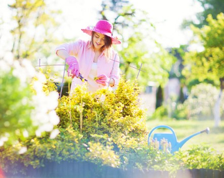 Supervised landscaping work with barriers and tidy site controls